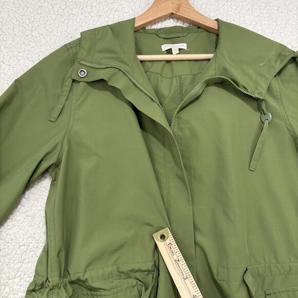 EILEEN FISHER Womens PM Hooded Full Zip Jacket Recycled Polyester Cinch Waist - Picture 7 of 13